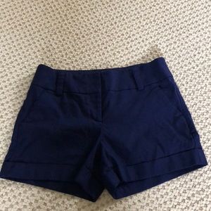 Navy dress shorts